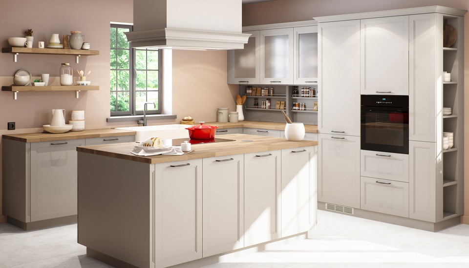 cocina en l con isla - èggo